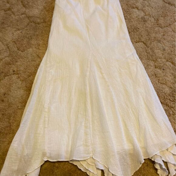 Dress Barn Woman Fully Lined Hankercheif Hem Midi Skirt Size 2X - Picture 2 of 4